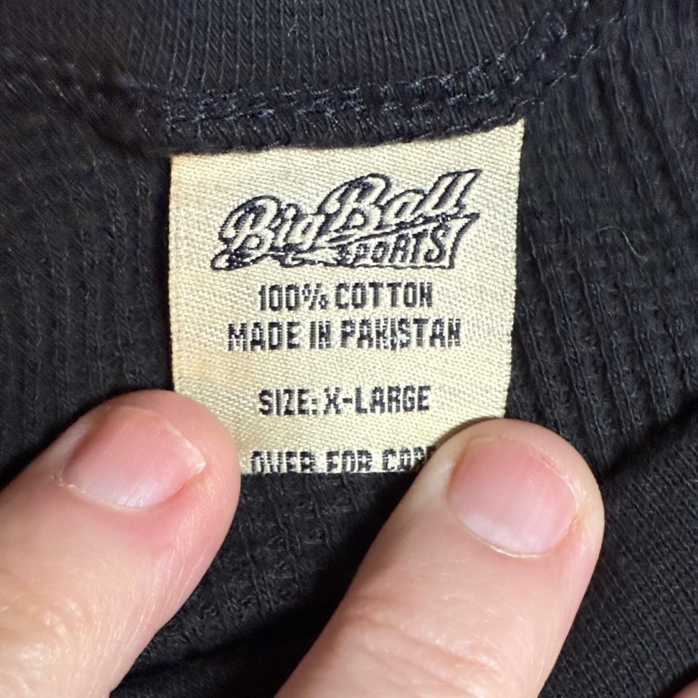 Missouri Big Ball Shirt Sports Black Long Sleeve Thermal Size XL - Picture 7 of 8